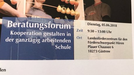 2. Beratungsforum „Kooperation gestalten in der ganztägig arbeitenden Schule“