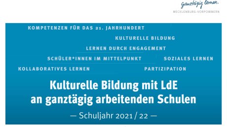 Jetzt bewerben! Neues Schulnetzwerk "Kulturelle Bildung mit LdE" Jetzt bewerben! Neues Schulnetzwerk "Kulturelle Bildung mit LdE"
